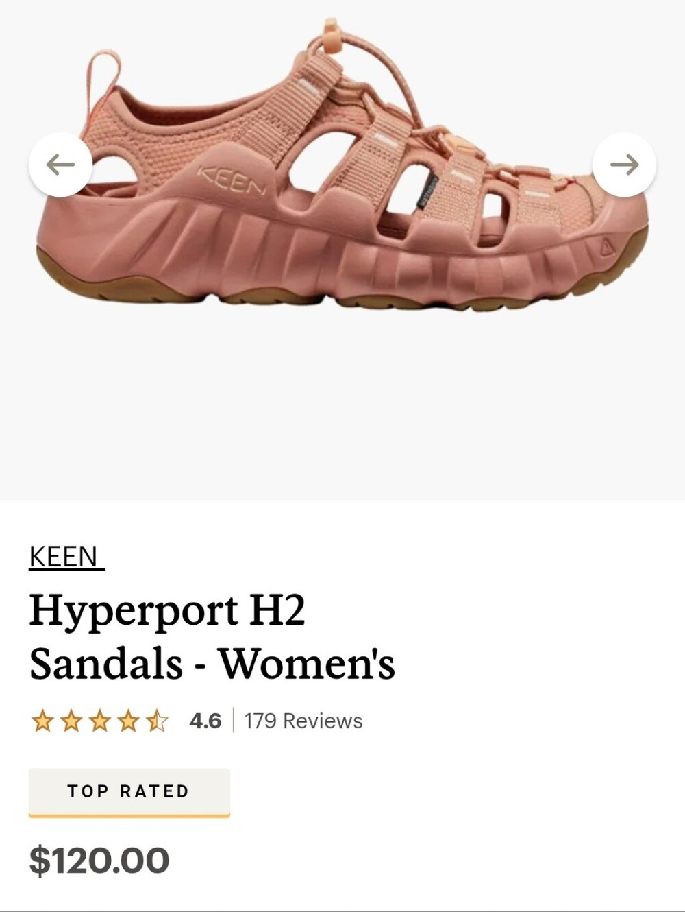KEEN Kids Hyperport H2 Pink Sandals